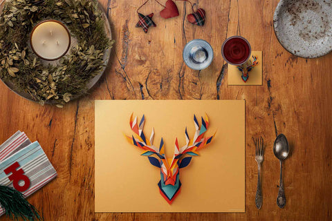 Set de table Colorful Antlers