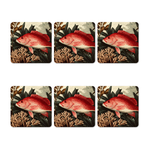 Red Mullet Untersetzer-Set