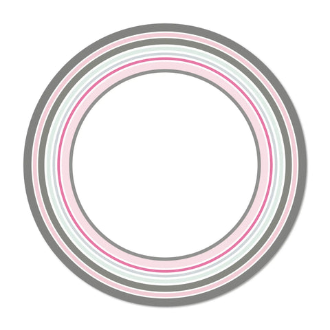A round vinyl placemat with a summer color circles design on the edges, designed to enhance summer tables. Place your plate on it and it will be elevated by the colorful circle accents around it. Made from high-quality vinyl material, this placemat is not only visually appealing but also easy to clean and maintain, making it a convenient choice for everyday use.
