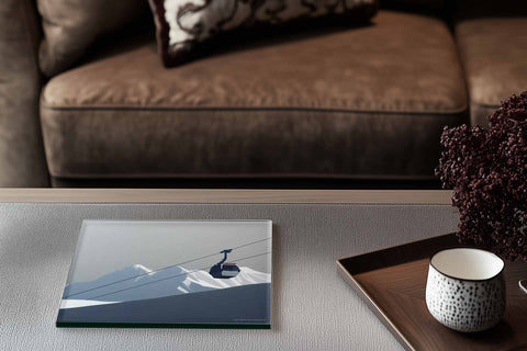 Glass Trivet Cable Car