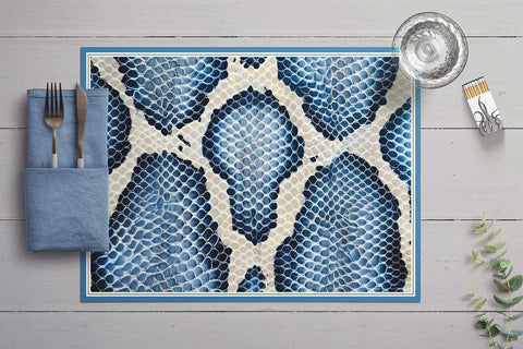Set de table Python Blue