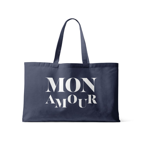 Tote bags or shopping bags with french slogan are the perfect match for a eco-friendly lifestyle piece for the all family. 