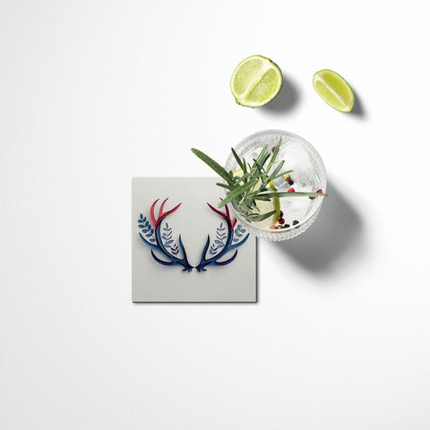 Deer Antlers Coasters Set