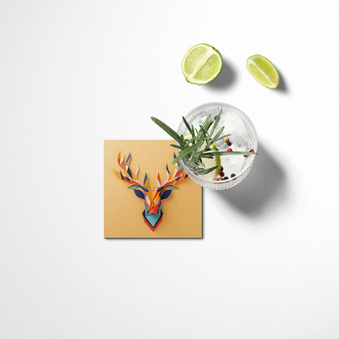 Deer Antlers Coasters Set