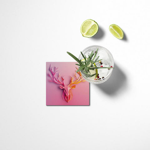Deer Antlers Coasters Set