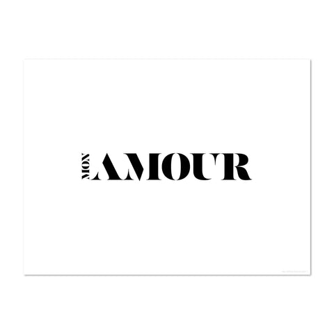 Romantic moments of togetherness with our collection of white vinyl placemats with the words Ma Chérie or Mon Amour in black. You will explore the world of romantic dining  with this placemat Mon amour and elevate your culinary experiences. Crafted in Germany, these easy-to-clean vinyl placemats add love to every meal.