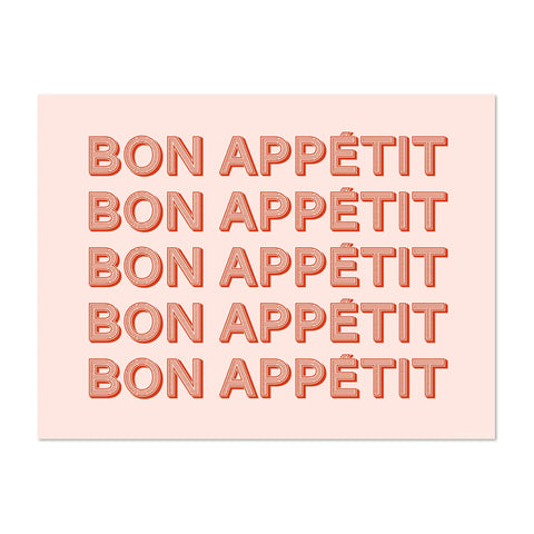 The Bla Bla collection of exquisite French placemats with colorful motives, typically French words like Bon Appétit, in a modern typography, and rose color, crafted with top-quality vinyl, will be your daily decoration for your meals. Made in Germany, and easy to clean. Let’s make your table so French and pop!