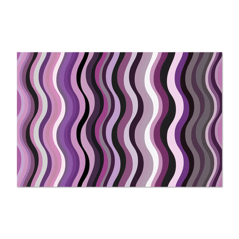 Vinyl dense rug with 118x180 cm cm size and shade of purple copying the psychedelic design. There are perfect for the living room or the  kitchen. Non-Slip and durable, you could use them indoor and outdoor to enhance your floors. 