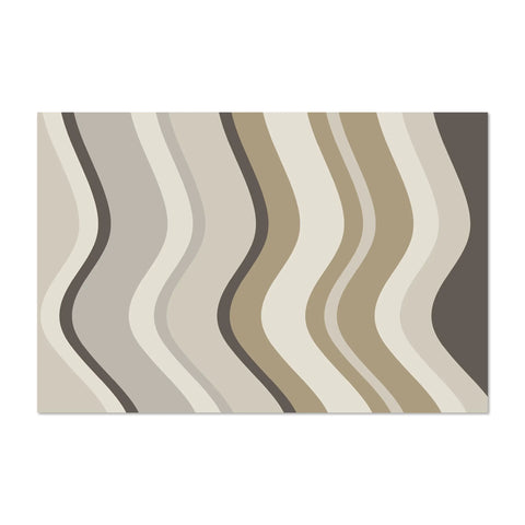 Made from dense vinyl 2,2mm, our design waves pattern rugs are non-slip, they are suitable for all types of flooring, including laminate and tiles. Their non-slip properties also make them ideal for wet rooms and perfect for your terrace or garden area.