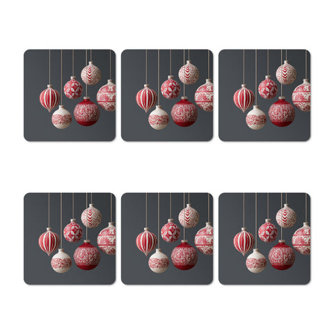 Classic Red I Coasters Set