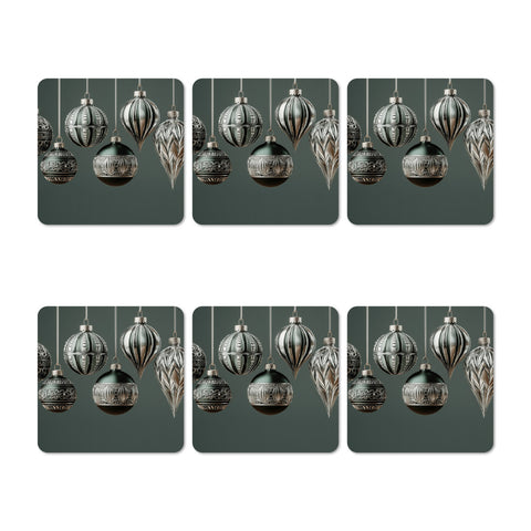 Glam Green III Coasters Set
