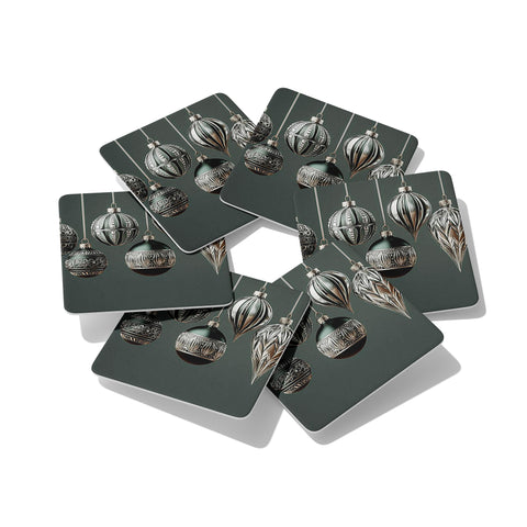 Glam Green III Coasters Set