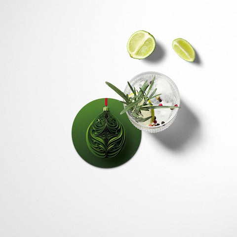 Xmas Baubles Coasters Set