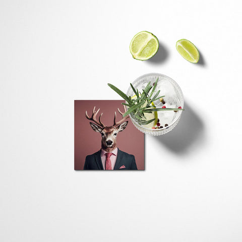 Hubert Deer Coasters Set