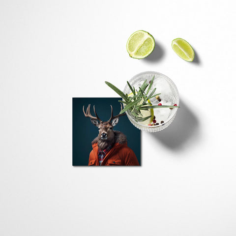 Eclair Deer Coasters Set