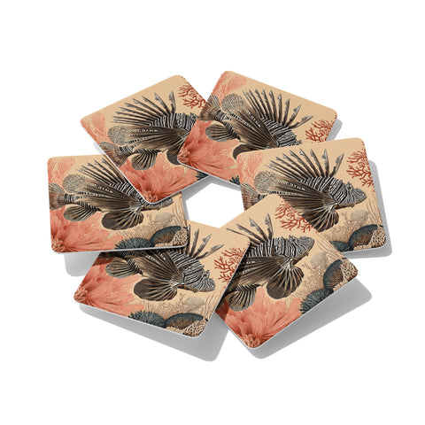 Scorpion Fish Coasters Set