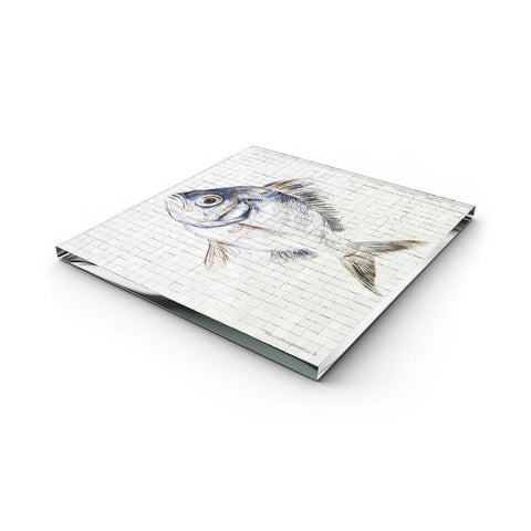 Glass Trivet  Pool Fish