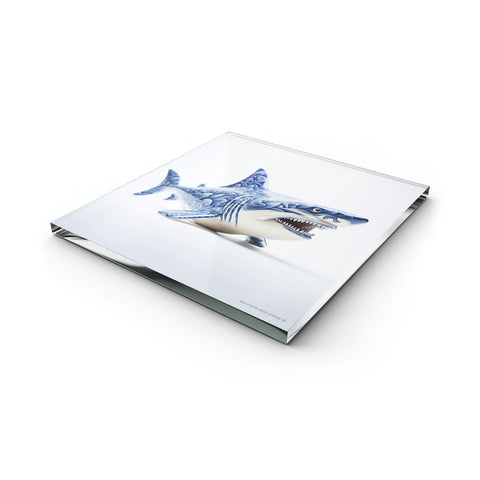 Glass Trivet  Shark