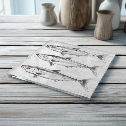 Glass Trivet  3 Fishes