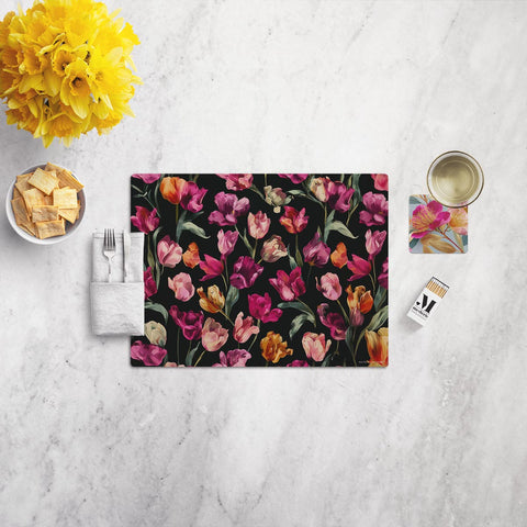 Placemat Dark Flowers 2