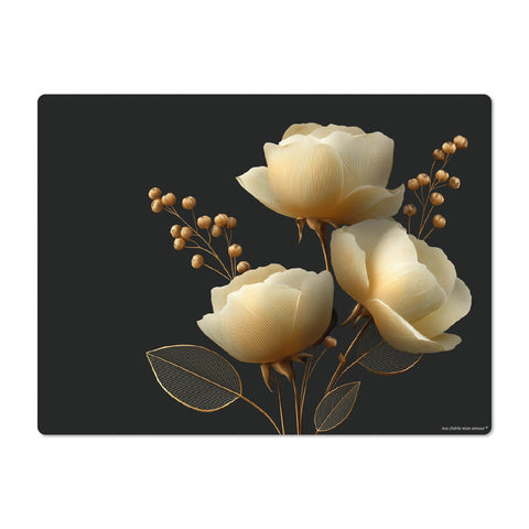 Placemat Gold Flower