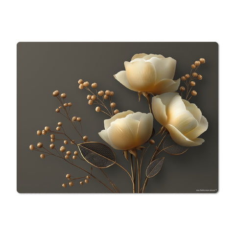 Placemat Gold Flower 2