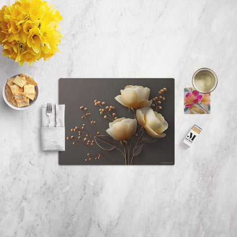 Placemat Gold Flower 2