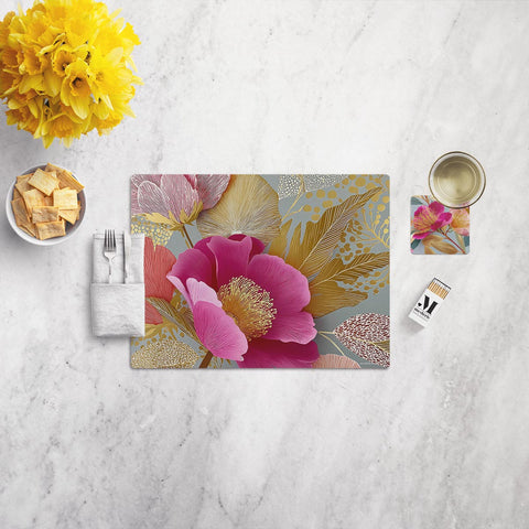 Placemat Golden Flowers 2