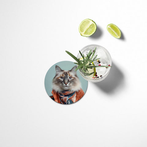 Funny Cats Coasters Set - II