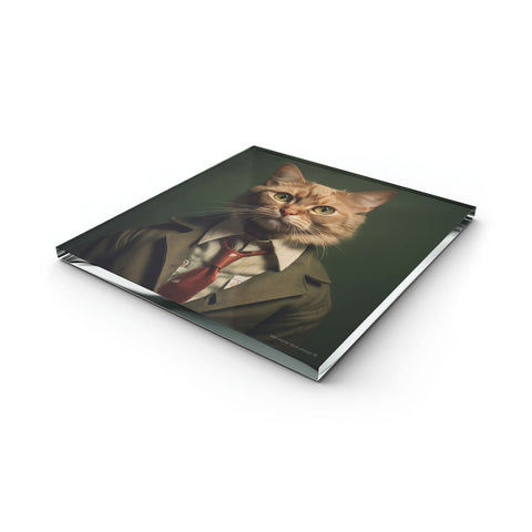 Glass Trivet Moustache