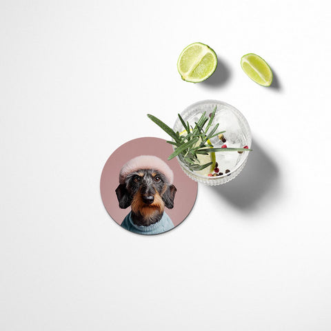 Funny Dogs Coasters Set - IV