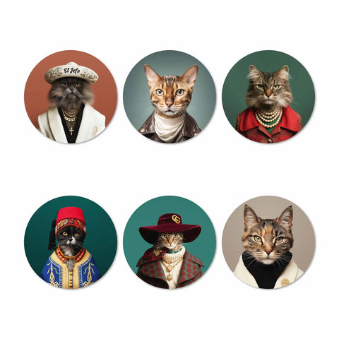 Funny Cats Serie IV Coasters Set