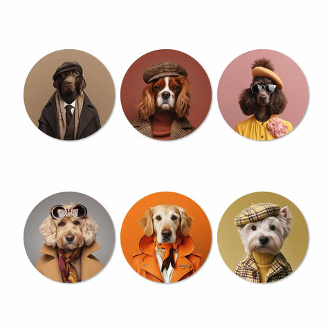 Funny Dogs Serie VI Coasters Set
