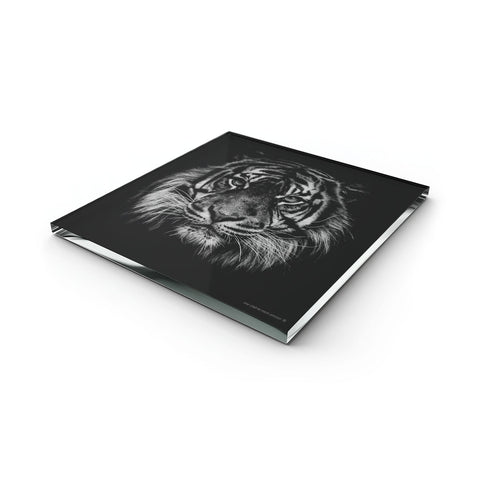 Glass Trivet Tiger