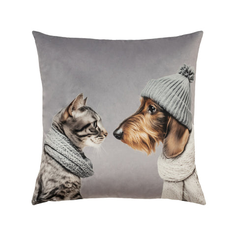 Cushion Cat & Dog 2 - Grey