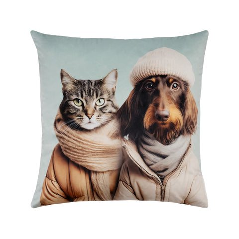 Cushion Cat & Dog 1 - Mint