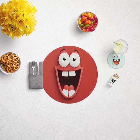 Placemat Happy Red