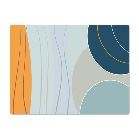 Elevate your dining decor with our vinyl placemats featuring a colorful mix of pastel colors. With a harmonious blend of colors, they effortlessly mix patterns, adding a touch of elegance. 
