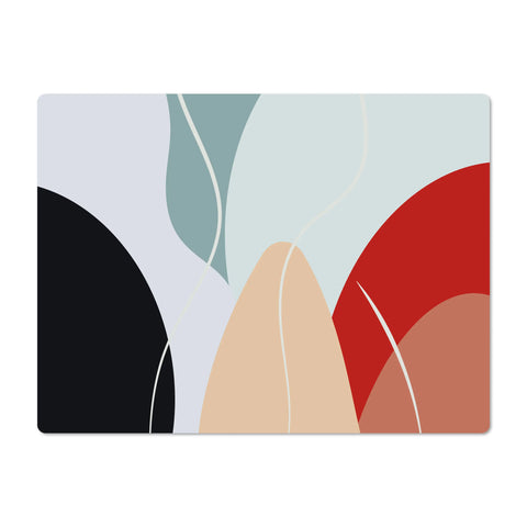 Elevate your dining decor with our vinyl placemats featuring a colorful mix of pastel colors. With a harmonious blend of colors, they effortlessly mix patterns, adding a touch of elegance. 