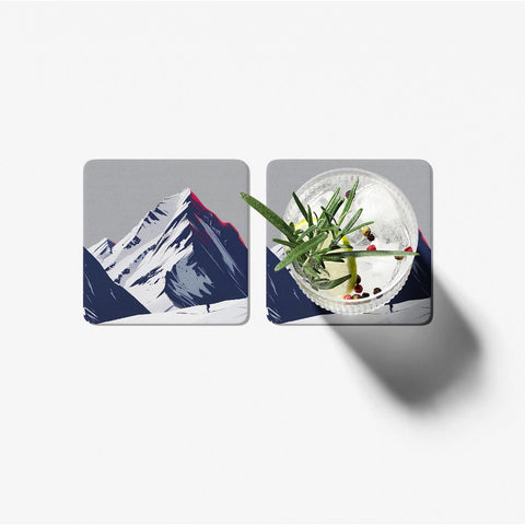 Vintage Ski All Coasters Set