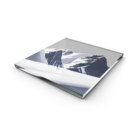 Glass Trivet Mountain