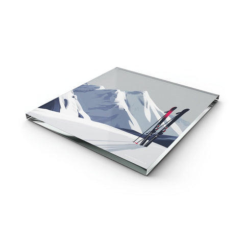 Glass Trivet Ski