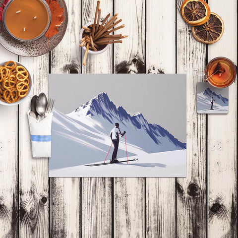Placemat Skier