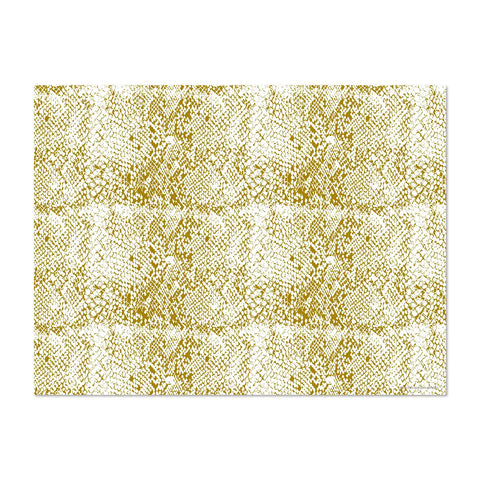 rectangular vinyl placemats featuring a snake skin, adding a touch of wild sophistication and elegance to any trendy table setting, 6 different designs of wild animal skins, for a wild table, made in Europe, easy to clean