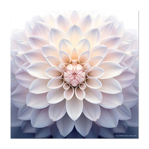 Glass Trivet Flower Petals