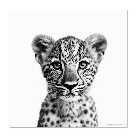 Glass Trivet BB Leopard