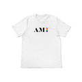 Pride Collection: vibrant and diverse T-Shirt white 100% cotton. Whether you're attending a pride parade, expressing your identity daily, or simply looking for an uplifting addition to your wardrobe, our T-Shirt AMI is here to inspire and empower. This shirt isn’t just piece of clothing—it’s  a powerful tool for raising awareness, fostering unity, and promoting positive change.