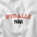 White unisex T shirt Paris district: South Pigalle model with recognizable colors of the district. Fitted T shirt and 100% cotton that will give you style with this colorful neighborhood. Also available with other emblematic neighborhoods of Paris to show your love for this city rich in history and emotion.