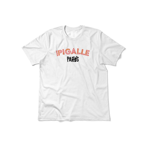 White unisex T shirt Paris district: South Pigalle model with recognizable colors of the district. Fitted T shirt and 100% cotton that will give you style with this colorful neighborhood. Also available with other emblematic neighborhoods of Paris to show your love for this city rich in history and emotion.